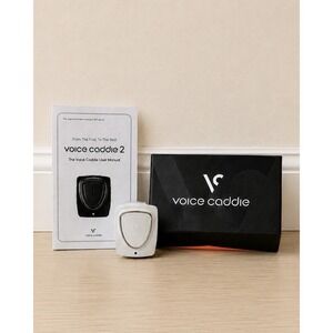 Voice Caddie VC200 Voice Golf GPS Rangefinder White w/ Box Manual Clip Tested